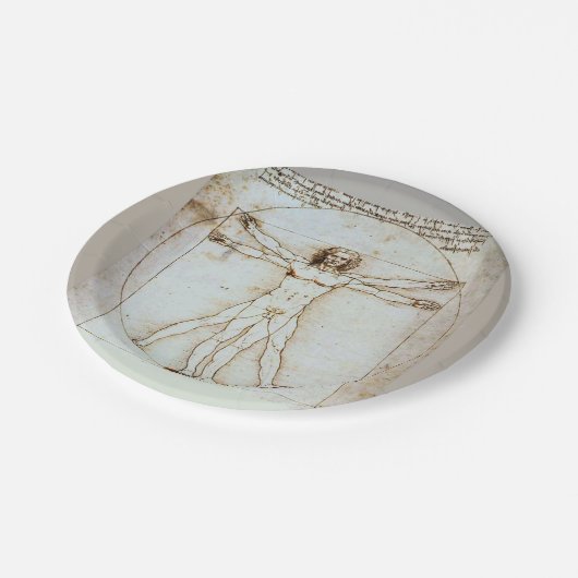 Leonardo da Vinci's Vitruviaanse Man Paper Bord (Gekanteld)