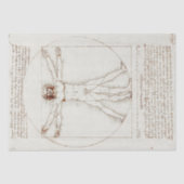 Leonardo da Vinci's Vitruvian Man Decoupage Tissuepapier (Voorkant)