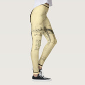 Leonardo da Vinci's vleugel op vliegmachineschets Leggings (Rechts)