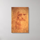 Leonardo da Vinci's Zelfportret, Renaissancekunst Canvas Afdruk (Voorkant)