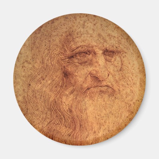 Leonardo da Vinci's Zelfportret, Renaissancekunst Magneet (Voorkant)