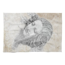 Leonardo DaVinci schets Leda perkament Elegante Ku
