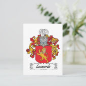 Leonardo Family Crest Briefkaart (Staand voorkant)