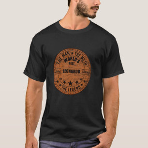 Leonardo het Man De mythe De legende Voornaam Le T-shirt