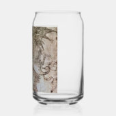 Leonardo’s Helmeted Warrior bierblikje Blikvorm Glas (Links)