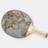 Leonardo’s helmvogel Ping Pong Paddle Tafeltennisbatje (Zijkant)