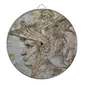 Leonardo's Helmeted Warrior Dartboard Dartbord (Voorkant)