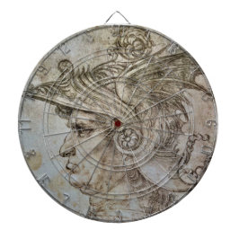 Leonardo's Helmeted Warrior Dartboard Dartbord