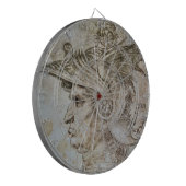 Leonardo's Helmeted Warrior Dartboard Dartbord (Voorkant Links)