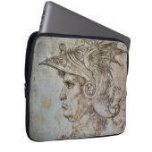 Leonardo's Helmeted Warrior Electronics Bag Laptop Sleeve (Voorkant Rechts)