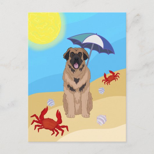 Leonberger Beach Briefkaart (Voorkant)