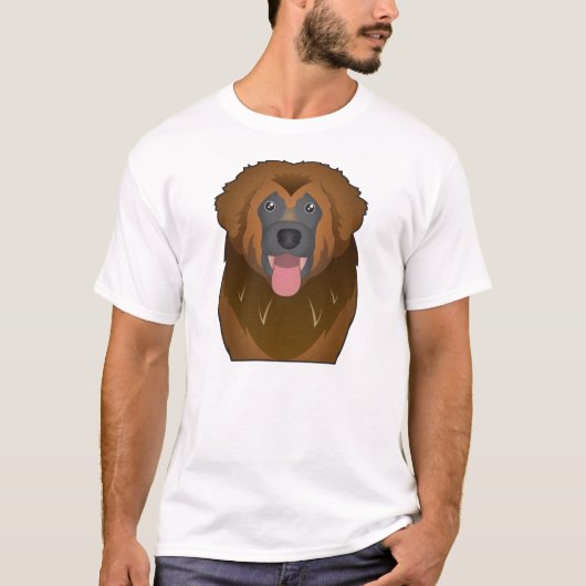 Leonberger Cartoon T-shirt (Voorkant)
