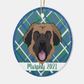 Leonberger Christmas Keramisch Ornament (Links)