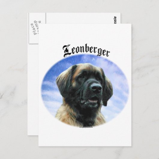 Leonberger Clouds Briefkaart (Voorkant / Achterkant)