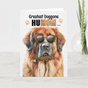 Leonberger Dog Best HuMOM Ever Moederdag Feestdagen Kaart