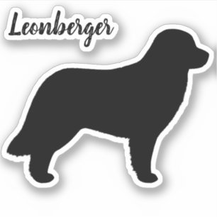 Leonberger Dog Silhouette Leo Vinyl Sticker