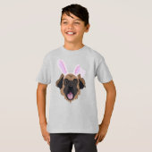 Leonberger Easter Bunny T-shirt (Voorkant volledig)