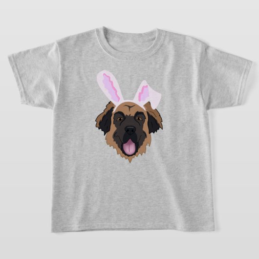 Leonberger Easter Bunny T-shirt (Laagn)