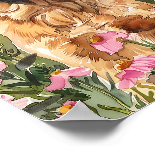 Leonberger Gentle Giant Dog Art Imprimer Poster (Coin)