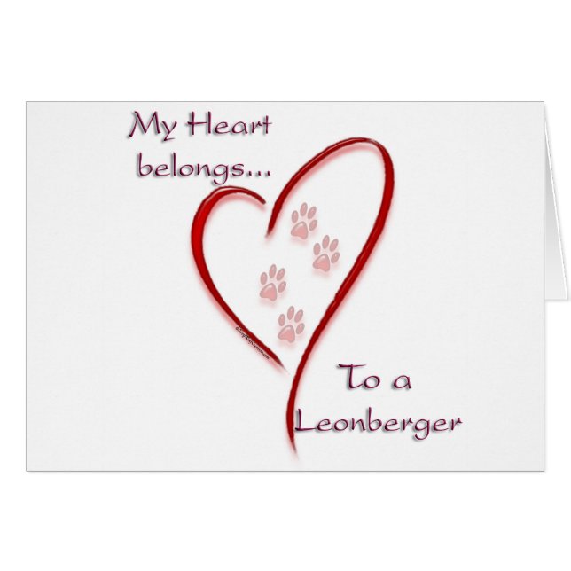 Leonberger Heart Belongs (Devant horizontal)
