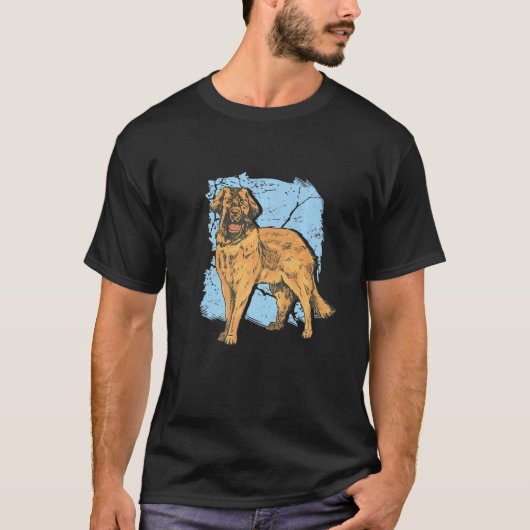 Leonberger Hond Ras Premium T-shirt (Voorkant)