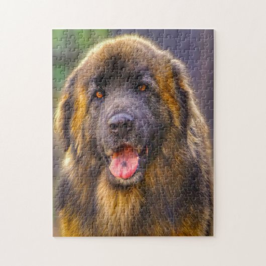 Leonberger Hondenras Jigzaag. Legpuzzel (Verticaal)
