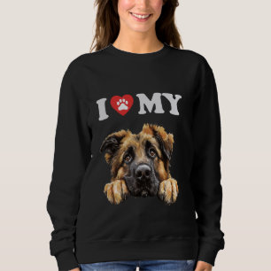 Leonberger I Heart My Dog Funny Dog Lover Trui