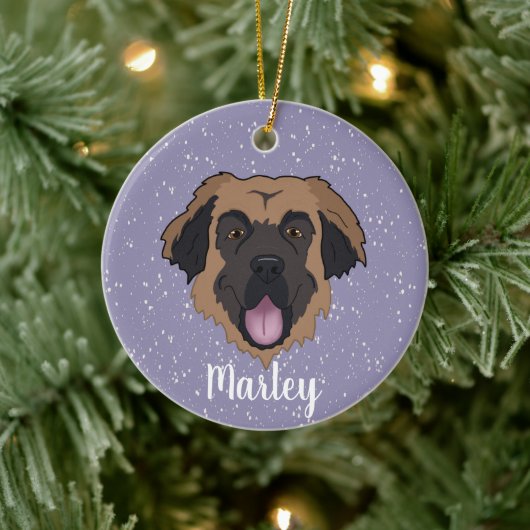 Leonberger Keramisch Ornament (Boom)