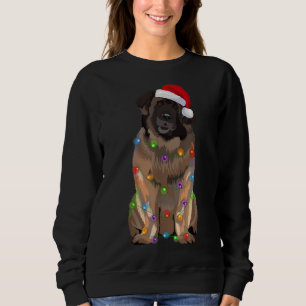 Leonberger kerstlampjes Hondenliefhebber Santa H Trui