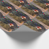 Leonberger kerstpapier cadeaupapier (Hoek)