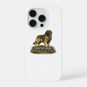 Leonberger – Leeuw buiten Marshmallow binnen iPhone 15 Pro Hoesje