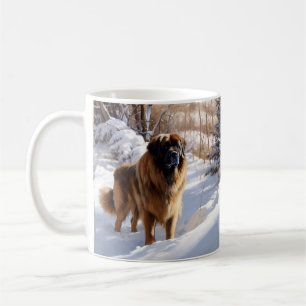 Leonberger liet het sneeuwen Kerstmis Koffiemok