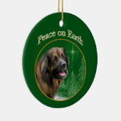 Leonberger Peace Keramisch Ornament (Rechts)