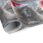 Leonberger Santa Cadeaupapier (Rol Hoek)