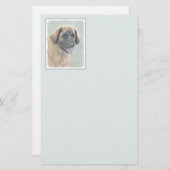Leonberger schilderen - Kute Original Dog Art Briefpapier (Voorkant / Achterkant)