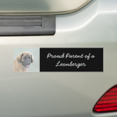 Leonberger schilderen - Kute Original Dog Art Bumpersticker (Op auto)