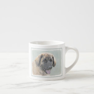 Leonberger schilderen - Kute Original Dog Art Espresso Kop
