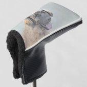 Leonberger schilderen - Kute Original Dog Art Golfheadcover (3/4 voorkant)