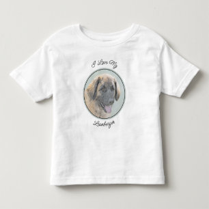 Leonberger schilderen - Kute Original Dog Art Kinder Shirts