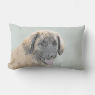 Leonberger schilderen - Kute Original Dog Art Kussen