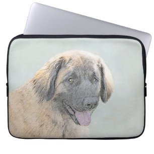 Leonberger schilderen - Kute Original Dog Art Laptop Sleeve