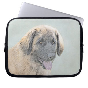 Leonberger schilderen - Kute Original Dog Art Laptop Sleeve