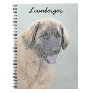 Leonberger schilderen - Kute Original Dog Art Notitieboek