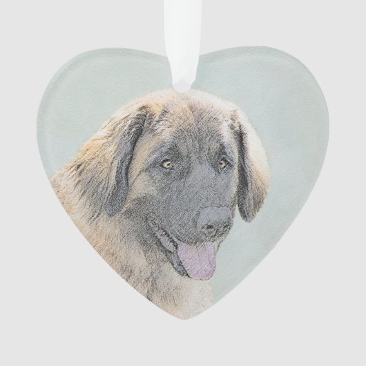 Leonberger schilderen - Kute Original Dog Art Ornament (voorkant)