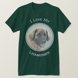 Leonberger schilderen - Kute Original Dog Art T-shirt