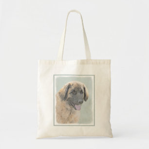 Leonberger schilderen - Kute Original Dog Art Tote Bag