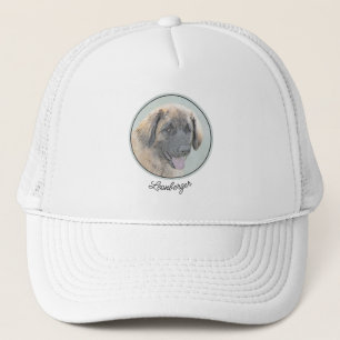 Leonberger schilderen - Kute Original Dog Art Trucker Pet