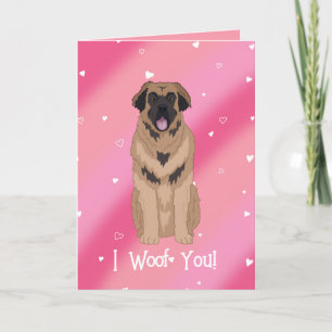 Leonberger Valentijnsdag Bedankkaart