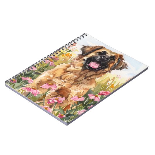 Leonberger Watercolor Journal (Côté gauche)