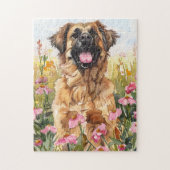 Leonberger Watercolor Puzzle (Vertical)